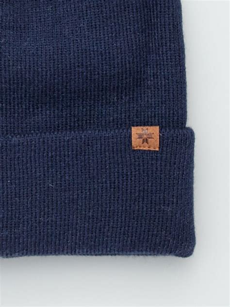 Gorro De Punto Fino Azul Navy Kiabi