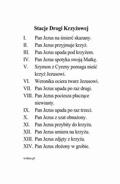 Stacje drogi krzyżowej WITKM pl Wydawnictwo Instytut Teologiczny