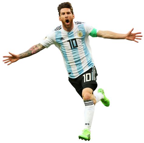 Lionel Messi Argentina football render - FootyRenders