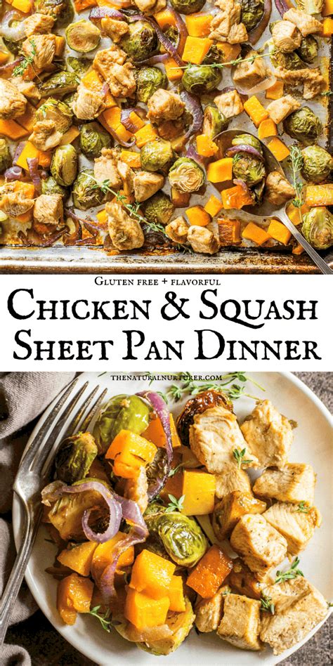 One Pan Maple Dijon Chicken And Butternut Squash Dinner