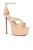 FEMME LA P Platform Sandal In Nude REVOLVE