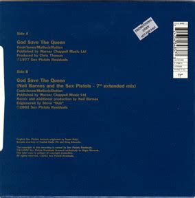 God Save The Sex Pistols God Save The Queen United Kingdom