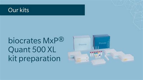 Biocrates Mxp Quant Xl Kit Preparation Youtube