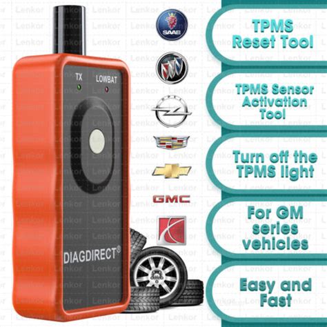 Tire Pressure Sensor Reset Tool Tpms Relearn Tool For Gm Car Activation