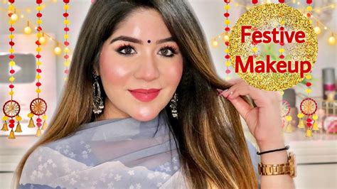 सिर्फ ₹ 200 Festive Makeup Look Indian Festive Makeup Tutorial