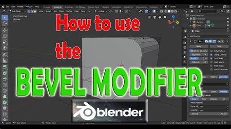 How To Use The Bevel Modifier In Blender 2 80 YouTube