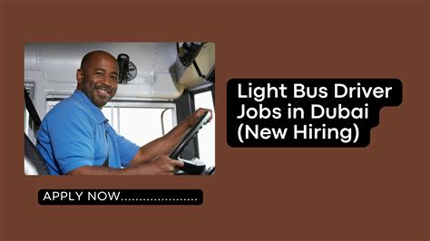 Light Bus Driver Jobs In Dubai