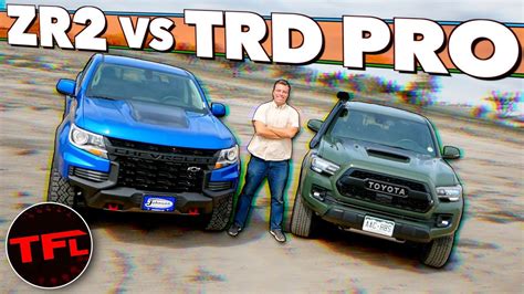 New 2021 Chevy Colorado Zr2 Vs Toyota Tacoma Trd Pro Which One Should I Buy Youtube