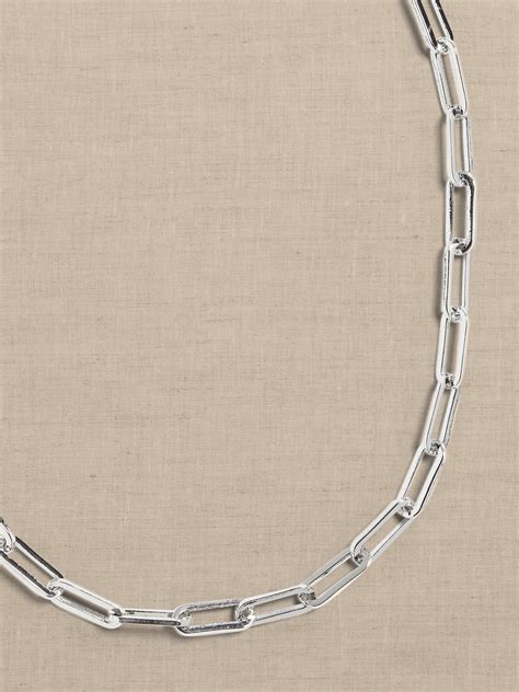 Paperclip Chain Necklace Banana Republic Factory