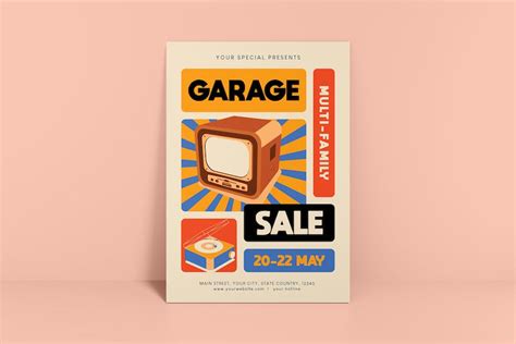 Garage Sale Flyer, Graphic Templates - Envato Elements