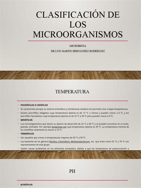 Clasificación De Los Microorganismos Pdf Microorganismo Las Bacterias