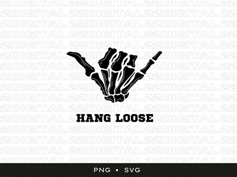 Shaka Skeleton Hang Loose Skeleton Hand Svg Png Cut Files For Cricut