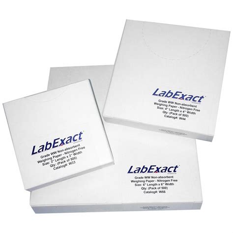 Labexact White Paper Weighing Paper 12l00612l006 Grainger