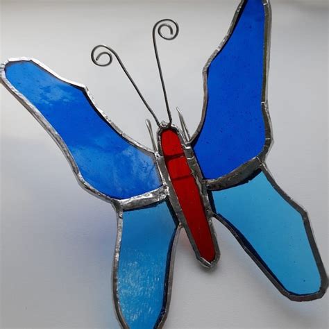 Butterfly Stained Glass Suncatcher Etsy