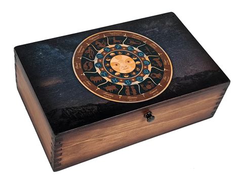 Astrology Chart Medium Wood Box