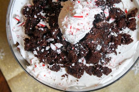 Peppermint Brownie Trifle