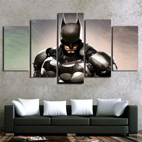 Modular Canvas Hd Prints Pictures Home Decor 5 Pieces Justice League