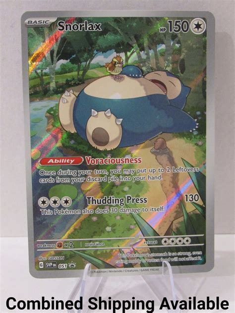 Snorlax Sv Scarlet Violet Promo Cards Nm Holo English Ebay