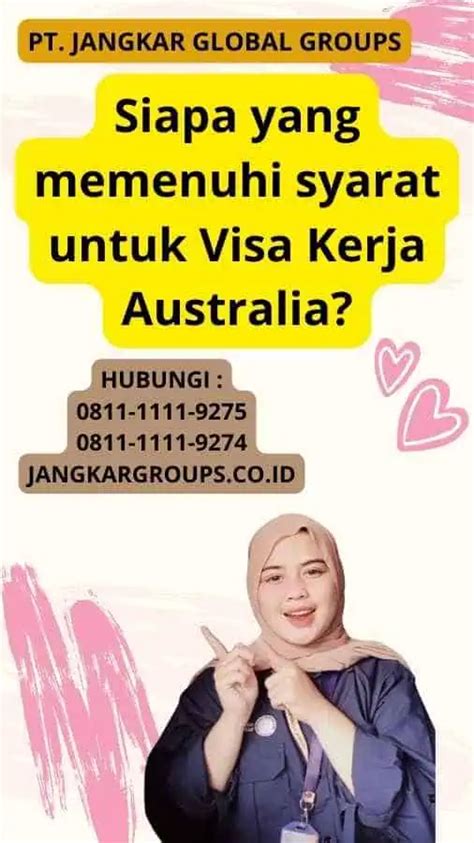 Visa Kerja Australia Dan Pemerintah Jangkar Global Groups