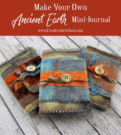 How To Make An Ancient Earth Mini Journal Using Printable Journal Pages