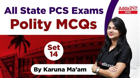 State PCS 2023 State PCS Polity Polity MCQs Set 14 By Karuna Mam