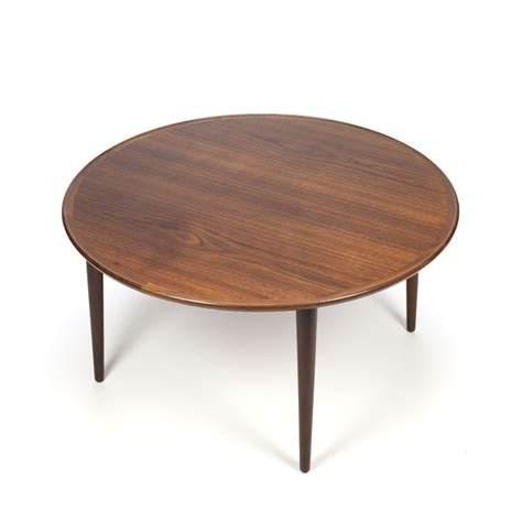 Vintage Round Danish Teak Coffee Table Retro Studio