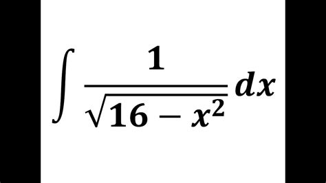 Integral Of Sqrt X Youtube