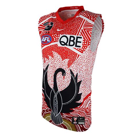 Sydney Swans Nike Mens Dreamtime Indigenous Guernsey Red White