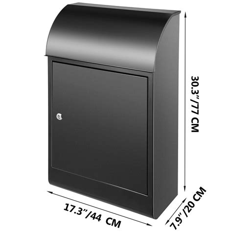 Vevor Steel Locking Extra Large Drop Box Wall Mounted Mailbox For Home Office | VEVOR US in 2022 ...