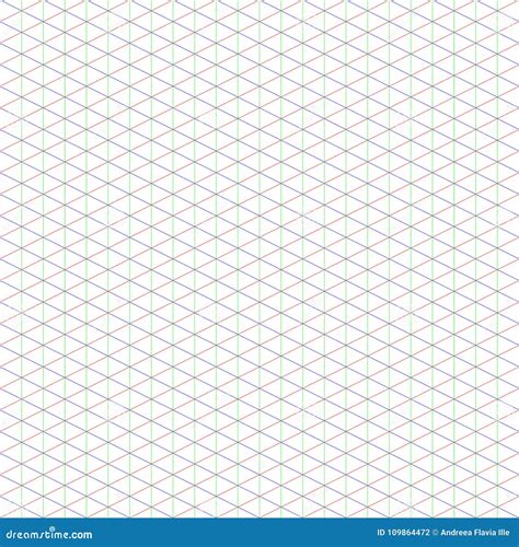 Large Isometric Grid For Pixel Art Stock Vector Illustration Of