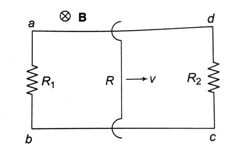 A Rectangular Loop With A Sliding Connector Of Length L Is Located In