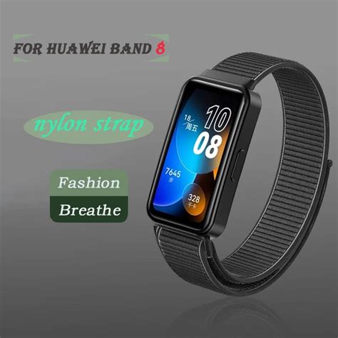 Sport Nylon Loop Band For Huawei Band 8 7 Strap Accessories Smart Watch Replacement Belt