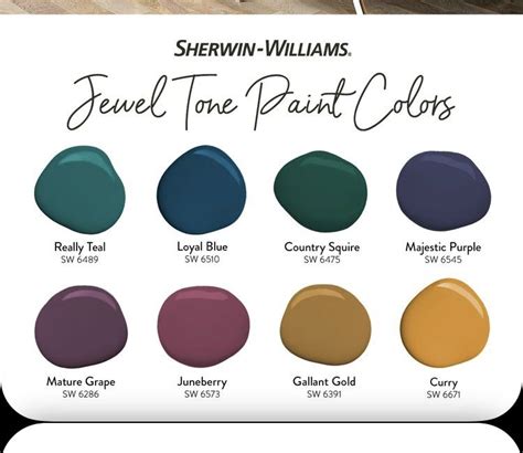 Procreate Palette Jewel Tones Color Scheme For Procreate Illustrator