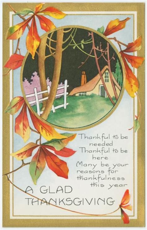 Vintage Thanksgiving Greeting Ecards And Verses Thanksgiving Greetings