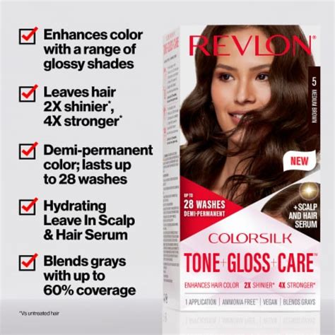 Revlon Colorsilk Tone Gloss Care Demi Permanent Hair Color Shade