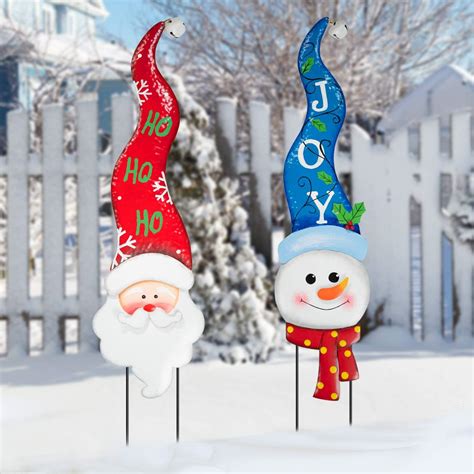 Amazon Rocinha Christmas Yard Signs With Stakes And Outdoor Lawn