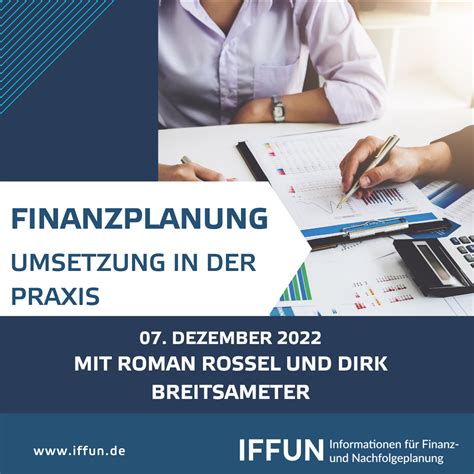 Finanzplanung Umsetzung In Der Praxis Akademie Der Iffun Ug