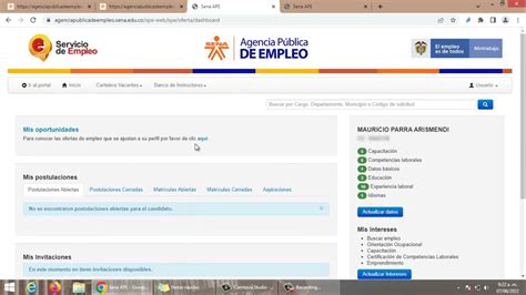 Registro En La Agencia Publica De Empleo Sena Youtube