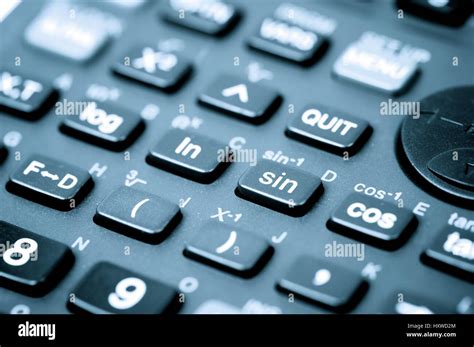 Close Up Of A Scientific Calculator Buttons Stock Photo Alamy