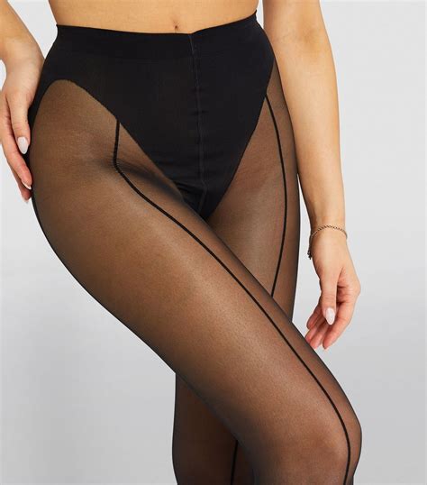 Womens Wolford Black X Mugler A Tights Harrods Uk