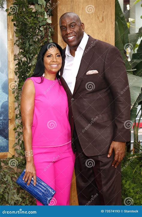 Magic Johnson And Cookie Johnson Editorial Stock Photo Image Of