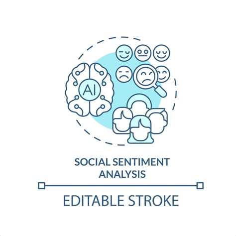 social sentimiento análisis turquesa concepto icono conductual