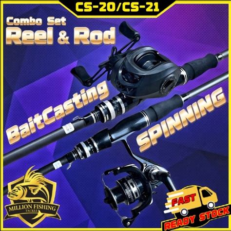 Combo Set Combo Set Baitcasting Reel Mesin Bc With Bc Fishing