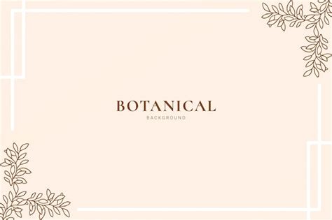 Premium Vector Flower Botanical Background