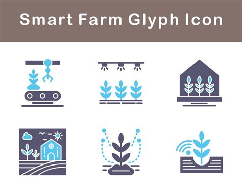 Smart Farm Vector Icon Set 21402147 Vector Art At Vecteezy