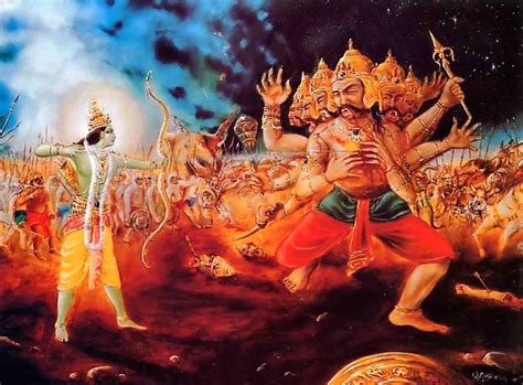 Rama killing Ravana | HinduPad