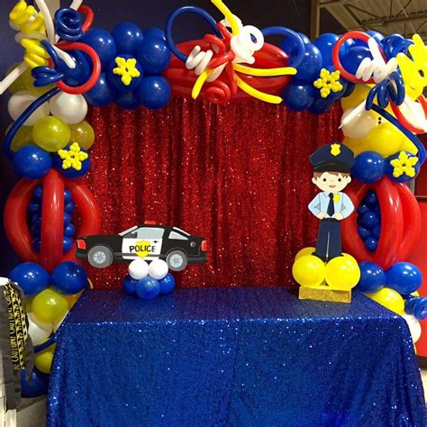 Police Theme Decoration By Team Birthday Party Planner