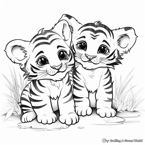 Tiger Cub Coloring Pages - Free & Printable!