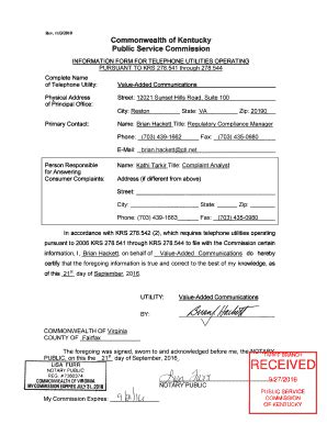 Fillable Online Psc Ky Information Form Pdf Psc Ky Fax Email Print