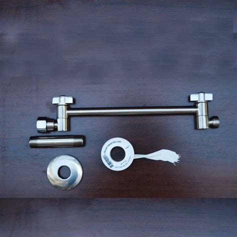 Zoe Shower Head Arm Extension Brushed Nickel | gerdengkio1